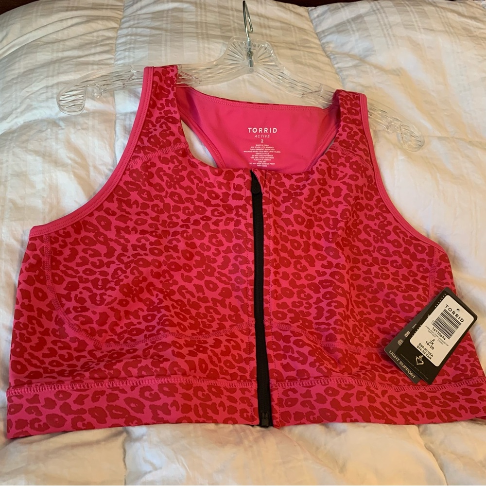 Torrid Active LOW-IMPACT WIRELESS ZIP-FRONT ACTIVE SPORTS BRA